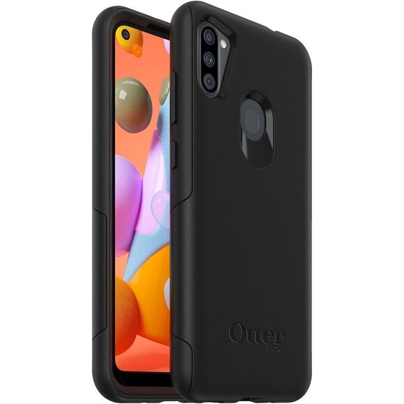 OtterBox Samsung Galaxy A11 Commuter Series Lite Phone Case Black Solid NEW - Picture 1 of 6